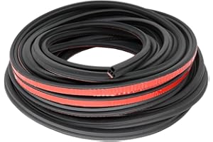 ETOPARS Striscia di Tenuta della Portiera per Auto 10 Metri Guarnizione in Gomma per Porta Auto Autoadesiva Protettore della Porta Forma L 10mm x 10mm