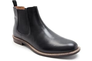 Thomas Crick Men's 'Bateman' Formal Chelsea Boots, Classic, Comfortable and Stylish Boots for Any Occasion, Made with Leather (Black/Black Suede/Tan Suede/Tan)