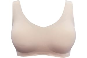 BIMEI Reggiseno mastectomia senza cuciture per le donne protesi al seno con tasche reggiseni per dormire morbidi reggiseni quotidiani con cuscinetti rimovibili