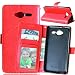Produktbild Nancen ZTE Beade L3 Lederhülle Neu Style Acht Farbe Weich PU Flip Case Ledertasche / Schutz Etui, Einfach Vintage Kollektion Karten Slot Foto Wallet Hülle Handy Tasche Zubehör