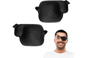 QEEROYO Benda Medica per Occhio, Cinghia Regolabile Occhi Patch Occhi Elastici Seta, Toppe per Occhi Pigri 3D Strabismo Occhio Regolabile Patch Regolabile per Occhio per L'amliopia e lo Strabismo