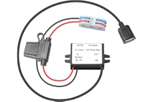 YBBOTT USB-AF Step Down 12V/24V/32V/48V to 5V 3A 15W DC-DC Power Inverter 10V-60V to 5V Module 3A Transformer