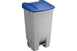 SUNWARE PERFECTLY ORGANISED Helit H2405534 - kosz na śmieci z pedałem "the step chief" 120 l, niebieski