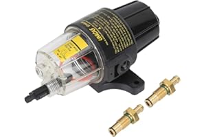 Akozon Oil Water Separator Assembly Fuel Filter Boat Motor Inline Separating Filter Kit Replacement Part for Outboard Engine UF-10K
