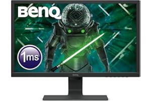 BenQ GL2480 - Monitor Gaming de 24" FullHD (1920x1080, 1ms, 75Hz, HDMI, DVI-D, VGA, Eye-Care, Flicker-free, Low Blue Light, Sensor Brillo Inteligente, antireflejos) - Color Negro