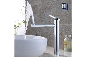 Homelody Bateria Umywalkowa 360°, Chromowana, Wysoka Jednouchwytowa