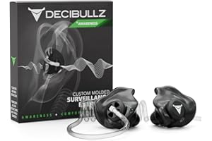 Decibullz - Custom Molded Security Radio Adapters, Thermo-Fit Earpieces Designed for Clear Acoustic Tube Radios