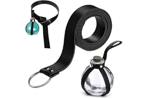 RoserRose Halloween Nekromanten Anzug, Mittelalter Kleidung, mit 250ml Zaubertrank FläSchchen, Mittelalter GüRtel, GüRtelschlaufe, für Cosplay, Zauberer, Hexe KostüM ZubehöR