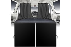 Aohcae 2 zasłony oddzielające do samochodu, ochrona przed słońcem, 140 x 80 cm, ochrona przed słońcem, akcesoria kempingowe