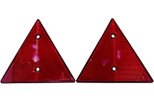 MIRKALA | Catadioptrico Homologado para Remolque, Caravana, Reflectantes Remolque, Triangulos Reflectantes Remolque, Triángulos para Remolque Coche, Catadioptrico para Remolque Moto homologado, 2 Ud