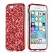 Produktbild Nadoli Glitzer Hülle für iPhone 8 4.7",Rot Hart PC Kristall Bling Ultradünn Tasche Handyhülle Etui für iPhone 8 4.7"/7 4.7",Rot