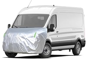 RASHION Housse de Voiture Anti-Grêle - Housse de Capot pour Fourgonnettes Compatible avec Ford Transit Mercedes Sprinter Fiat Ducato Renault Master - Demi Housse de Protection Extérieur Imperméable