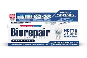 Biorepair, Avancerad tandkräm, intensiv natt mot erosion, skyddar och reparerar tandemalj, antibakteriell, med MicroRepair, P