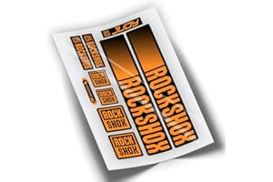 PEGATINEA Pegatinas Horquilla ROCKSHOX Judy 2021 Colores WP443 Naranja Fluor