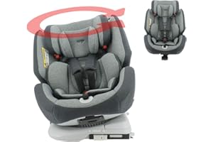 Migo , Siège auto isofix ONE 360 pivotant groupe 0+/1/2/3 (0-36kg) - Inclinable et évolutif