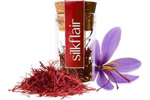 Silkflair - Zafferano in Pistilli - Super Negin | Qualità Premium | aroma e colore intensi (0,5 g)