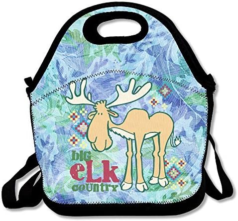 Moon Ride Moose Love Lunch Bag Adjustable Strap