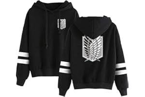 Silver Basic Giapponese Anime Anime Manga Cosplay Scout Legion Felpa con Cappuccio a Maniche Lunghe