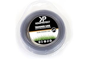 komiprotect® Filo per Decespugliatore Quadrato - Filo per Decespugliatore Power Line Robusto e Durevole (3 mm x 25 mt)