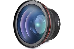 Camnoon Kit d'objectifs d'appareil photo grand angle 0,43 X + objectif macro de rechange pour Canon EOS 70D/77D/80D/1100D/700D/650D/600D/550D/300D/100D, Canon Rebel T7/T7i/T6i/T6s/T6/SL2/SL3