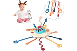 Tigerhu Montessori Spielzeug ab 1 2 3 Sensorisches Baby Spielzeug Motorikspielzeug, Kinderwagenspielzeug UFO-Aktivitätsspielzeug aus Silikon in Lebensmittelqualität für Jungen oder Mädchen