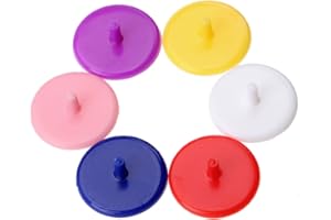 MUXSAM 100pcs Golf Posición Marcador Plano Ronda Plástico Golf Bola Multicolor Marcadores Marca