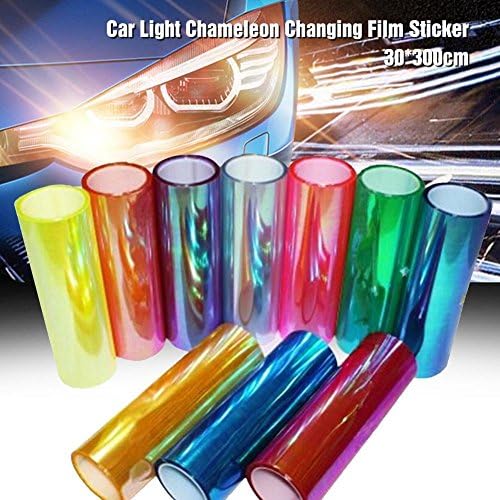 NEWSTARTS 300*30cm Transparent Sticker Changing Tint Wrap Chameleon