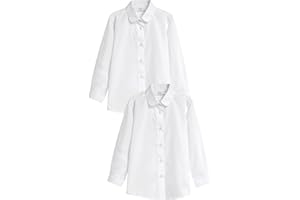 next Bambine E Ragazze 2 Camicie A Maniche Lunghe con Colletto Tondo