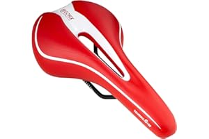 GORIX Selle de vélo Confortable avec Rail pour vélo de Montagne et vélo de Route pour Homme et Femme (GX-C19)