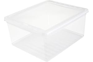 keeeper BEA Cajas de almacenaje, Plástico, Natural Transparente, 39 x 33.5 x 18 cm