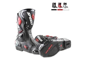 PRO-BIKER Botas de moto de pista Racing profesional antideslizantes transpirables impermeables