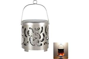 MINVOO Estufa Gas Camping Portátil Mini Cubierta de la Estufa de Camping Gas Butano Acero Inoxidable Accesorio de Calefacción para Hornillo de Camping Adecuado para Al Aire LibreTienda Picnic Viaje Aventura