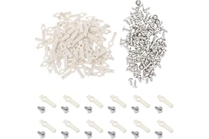 ‎VIPMOON VIPMOON 100 Stück Led Strip Befestigung, 10 mm Led Stripes Montagehalterung, Schrauben im Lieferumfang enthalten