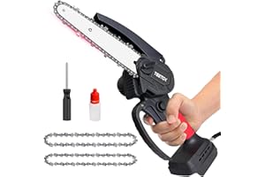 TEETOK Mini Chainsaw Cordless for Makita 18V Battery 6 Inch Mini Electric Chainsaw Handheld Small Chainsaw for Garden Courtyard Branch Wood Cutting (Tool Only)