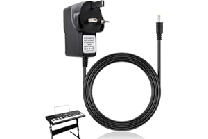 CNCEDI 9.5V 1A AC/DC Keyboard Power Supply,2m Adapter Supply Charger Cable for Casio Electronic Piano Keyboard Plug 4mmx1.7mm,Compatible for CTK-245, CTK-3000, CTK-3200, CTK-1100, WK-220, WK-225, SA-46 SA-47
