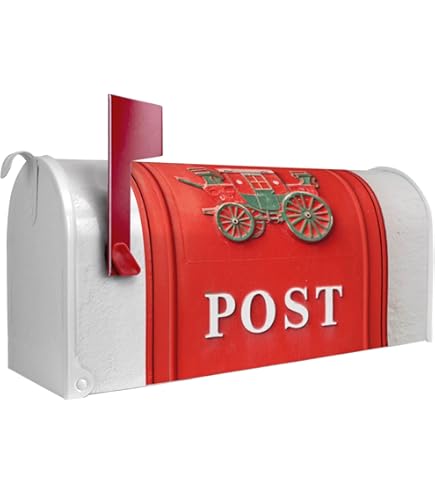 Banjado Amerikanischer Briefkasten – US-Mailbox Mit Motiv „Laubzauberbaum“ In Weiß