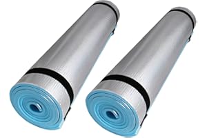 GWUK GLOW Adventure Camping Foam Mat – Insulated Lightweight Mattress for Hiking Beach Festival Outdoor Activity – Durable Comfortable Waterproof Easy Roll with Straps Cold & Damp Ground Protection