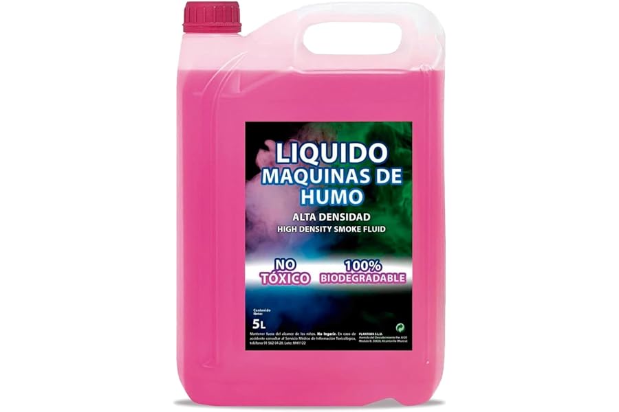 PLANTAWA Líquido para Máquina de Humo Alta Densidad 5 litros | Líquido Maquina de Humo para Halloween y Fiestas | 100% Natura