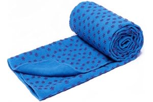 voidbiov Quick Dry Non Slip Yoga Towels(6 Colors) With Mesh Carrying Bag,Extra Long(62 x 183cm/24.4inchesx72inches) Dot Grip Bikram Yoga Towel