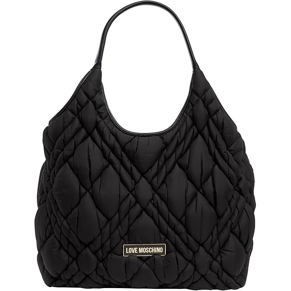 Love Moschino Jc4037pp1h, Sac à Bandoulière Femme, Noir, 24X12X8