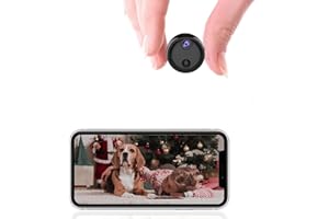 QZT Mini Spy Hidden Camera,4K WIFI Cameras with Audio and Video 160°Wide Motion Detection and Night Vision Take Pictures for Meeting Recording Audio and Video Surveillance Pet Cameras