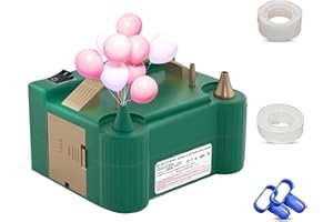 Electric Balloon Pump - HUIYOPU 600W Dual Nozzle Balloon Pump Electric - Portable Balloon Inflator Pump