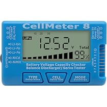 VILLFUL Tester Per Batterie LCD – Controlla Tensione E Capacità Per Li-ion, Li-Po, LiFePO4 E NiMH