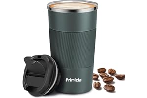 Primizia Tazza Termica per caffè, Thermos caffè in Acciaio Inox, Senza BPA,Tazza Tenuta Stagna per Calde e Fredde,510ML,Blu scuro