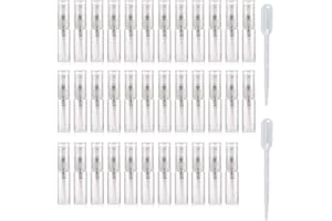 Enslz - Mini bottiglia di vetro trasparente portatile da 3 ml atomizzatore, ricaricabile, per feste o viaggi