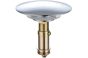 HWYDO Bonde clic-clac chromée pour lavabo de salle de bain