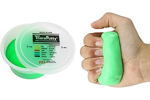 CanDo TheraPutty anti bacteriano - Pasta modelar - 85 g - Verde (moderada)