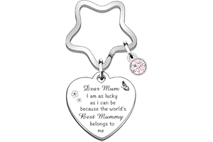 HUANGLG Mothers Day Gifts, Gifts for Mum, Mum Gifts, Personalised Mummy Keyring Suitable for Mum Birthday Gifts, Thank You Gift, Christmas Gifts, etc