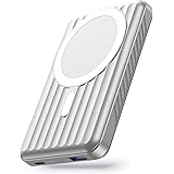 Azmuth Power Bank Magnetico 10000mAh, Caricatore Portatile Wireless Powerbank Mag-Safe, Ricarica Rapida PD 22.5W Risplay LED 