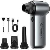 Minesk G150 Turbo Jet Fan Hava &Uuml;fleyici - 【Turbo Modda 150 Gram Hava Basıncı】- &Ccedil;ok Ama&ccedil;lı Kullanım (Klavye, Ev, Araba Temizli